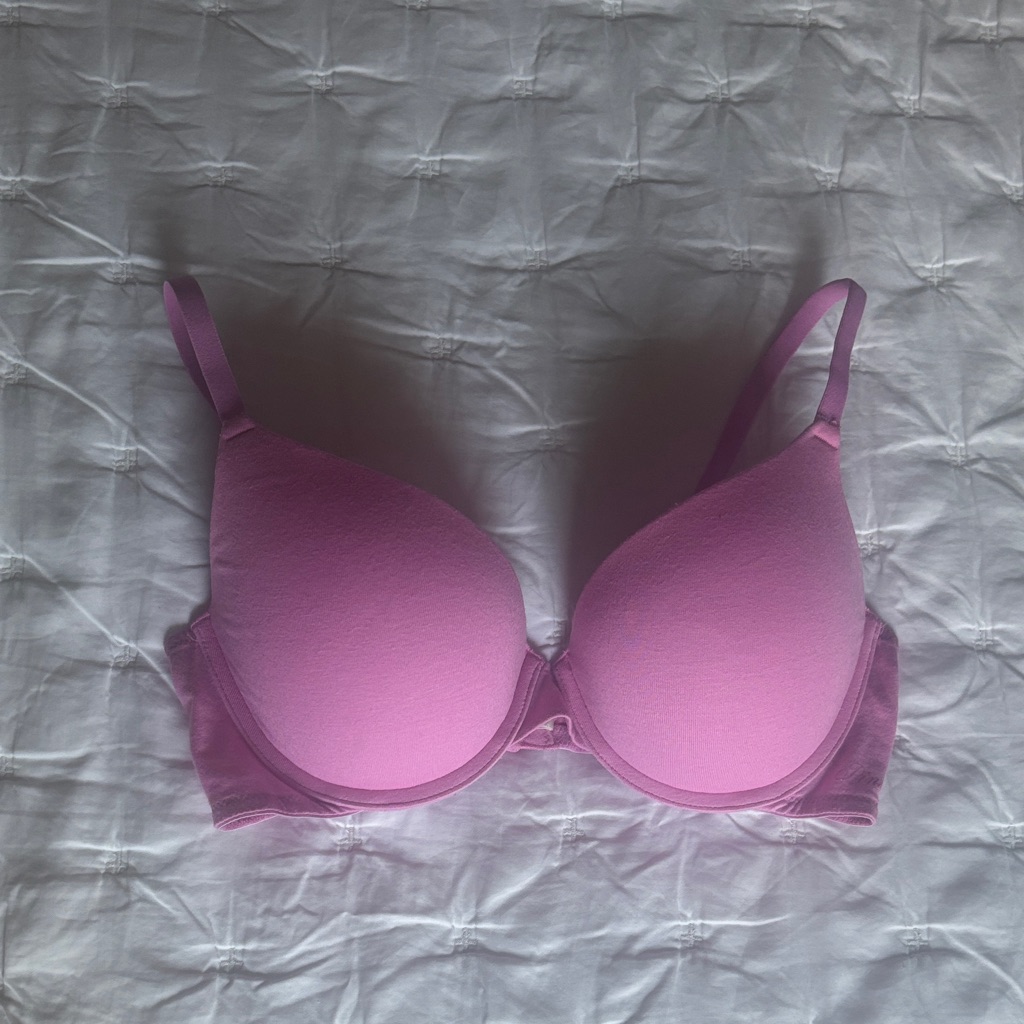 Pink Victoria's Secret Wear Anywhere Push-Up Vibrant Pink Bra